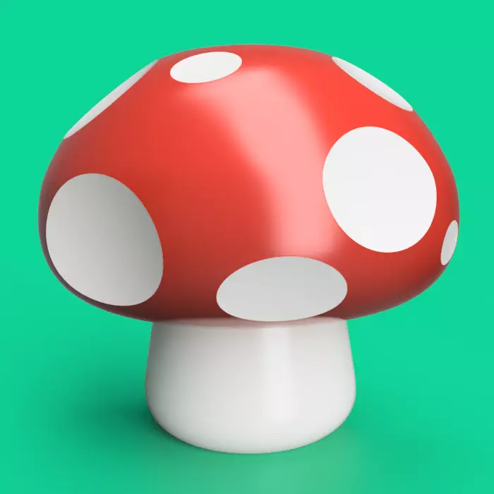 Mushroom Pen Holder 3D print model