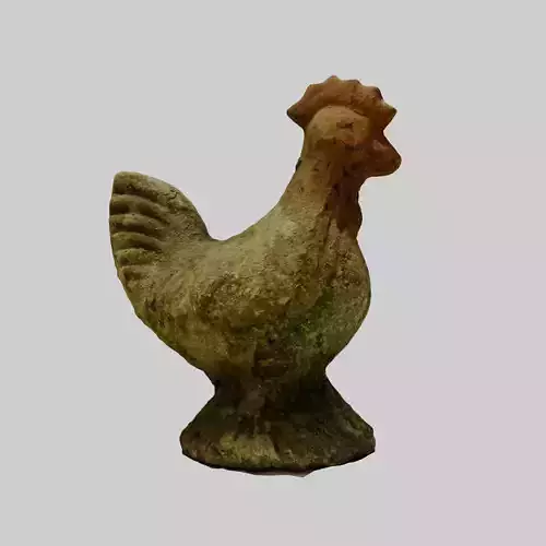 Stone Chicken Statue