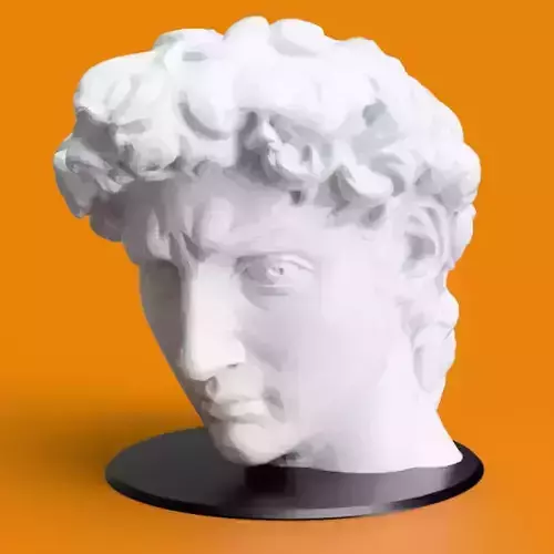 David of Michelangelo Head Pen Holder