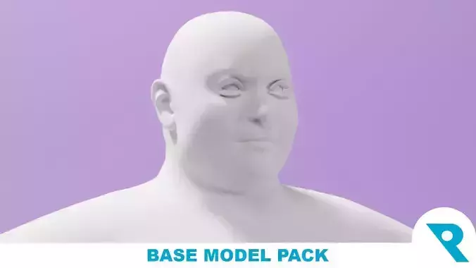 Female Base Mesh Liana High-Poly