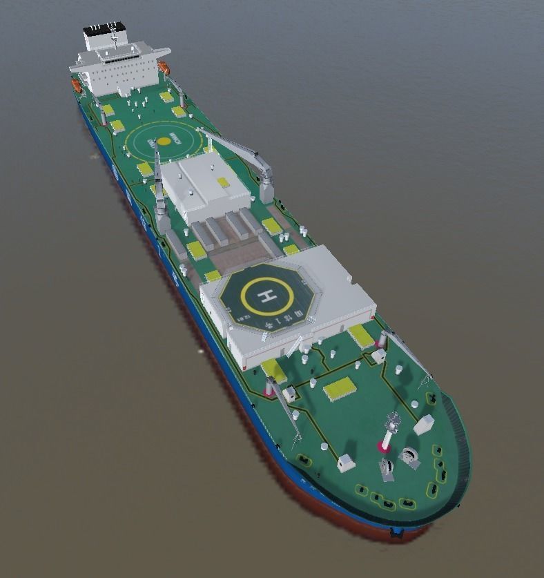 Farm-raised fish aquaculture vessel Guoxin-1 low-poly 3d model Low-poly 3D model_6