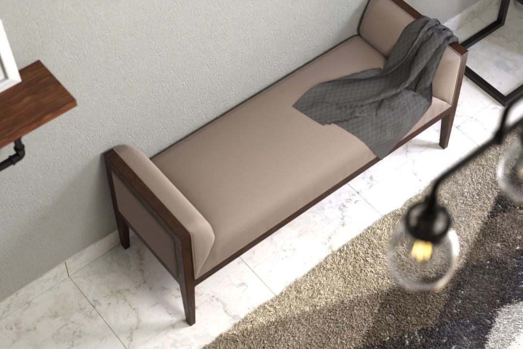 Dane Bench 3D model_5