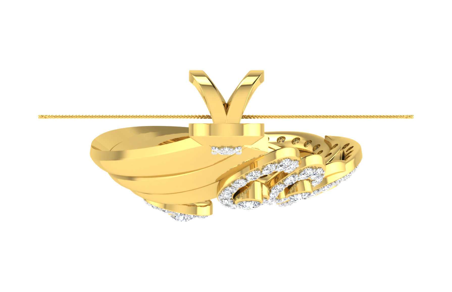 Pendant Earring Set 3dm STL OBJ FBX Render Details 3D print model_16