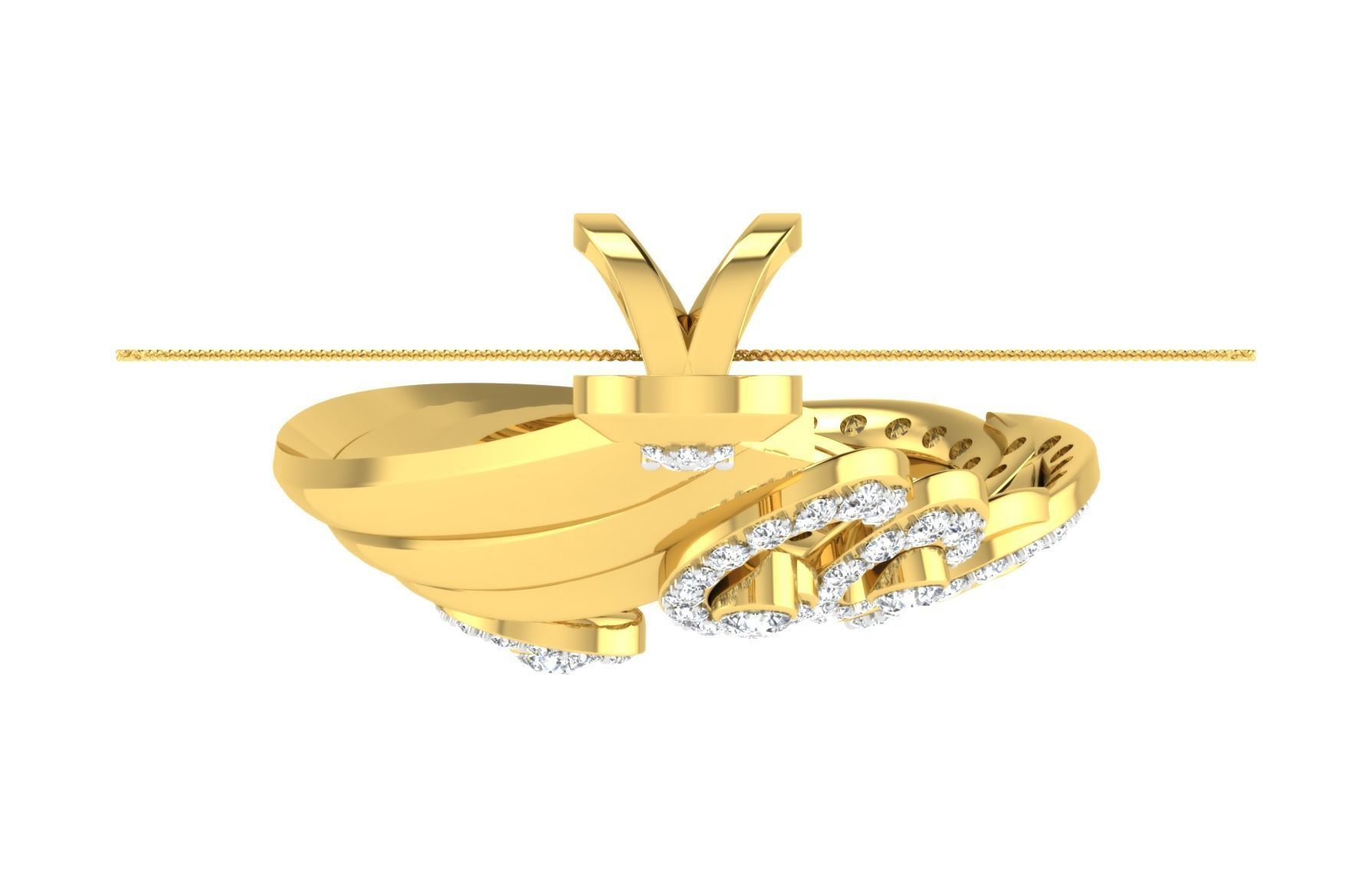 Pendant Earring Set 3dm STL OBJ FBX Render Details 3D print model_17