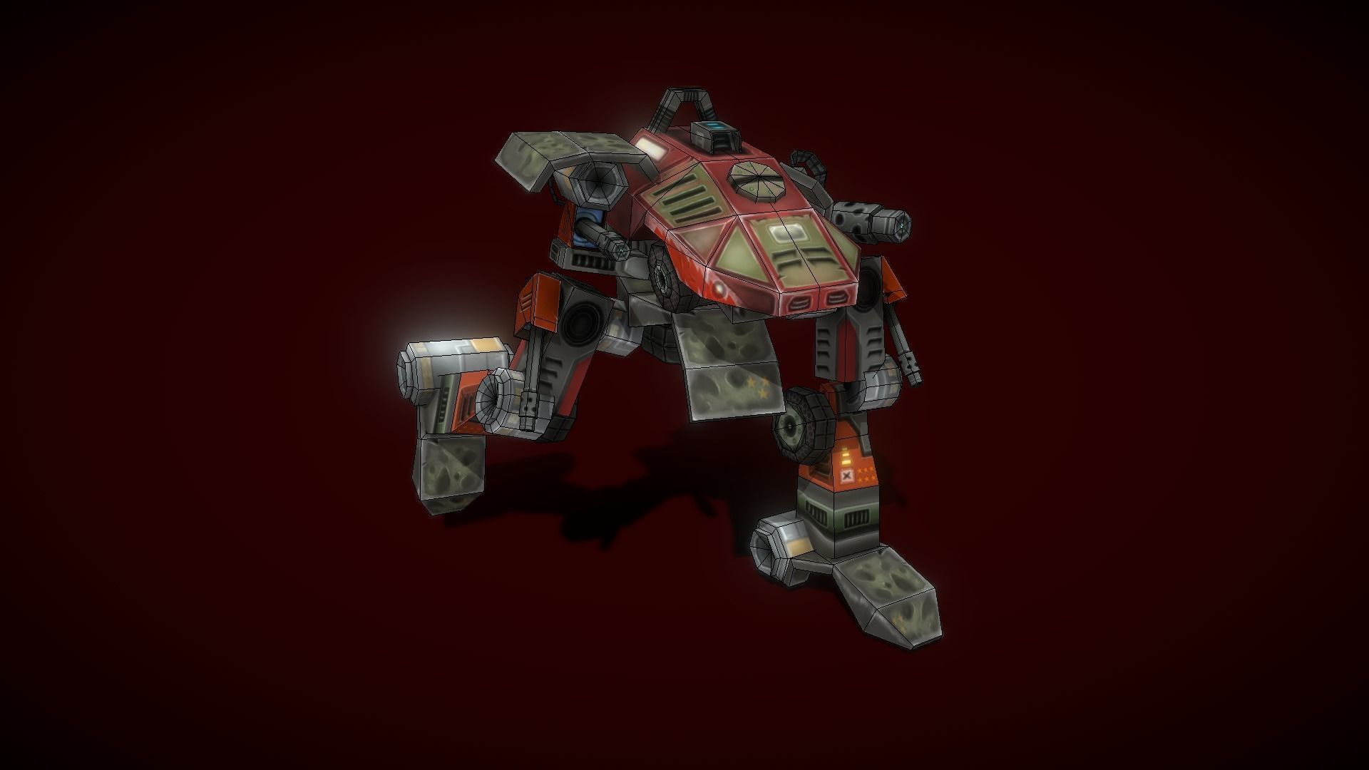 V5 Robot GB Low-poly 3D model_6