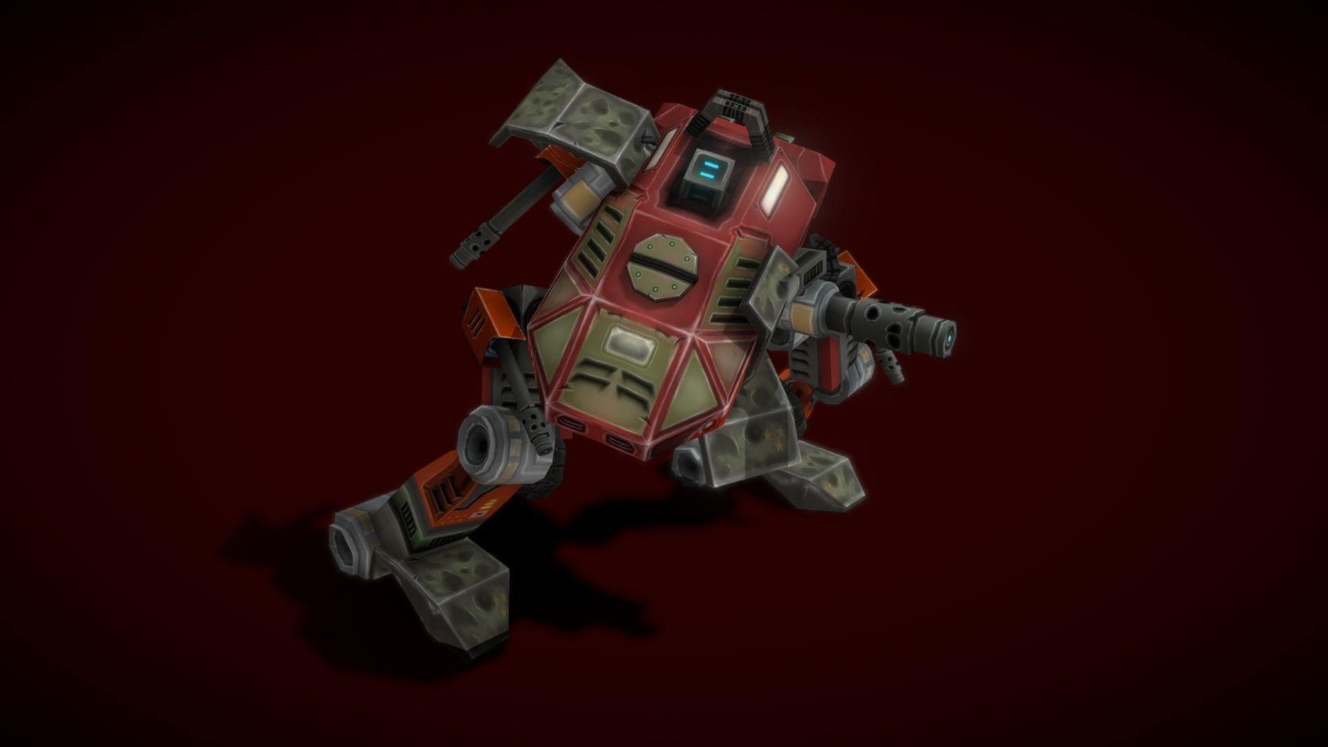 V5 Robot GB Low-poly 3D model_2