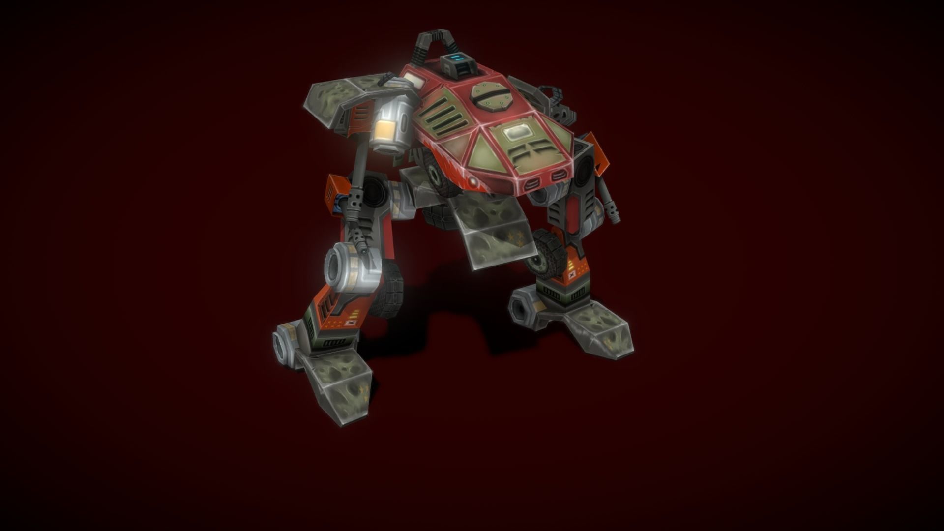 V5 Robot GB Low-poly 3D model_4