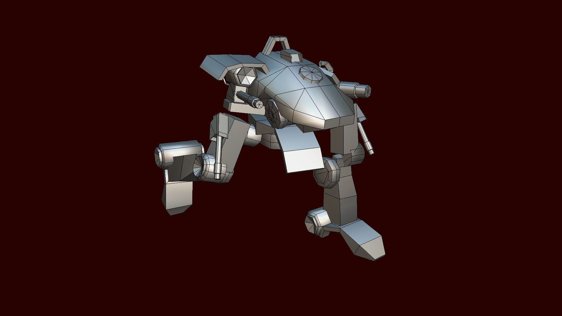 V5 Robot GB Low-poly 3D model_7