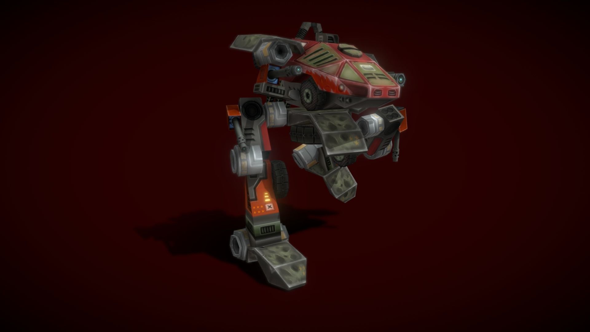 V5 Robot GB Low-poly 3D model_11