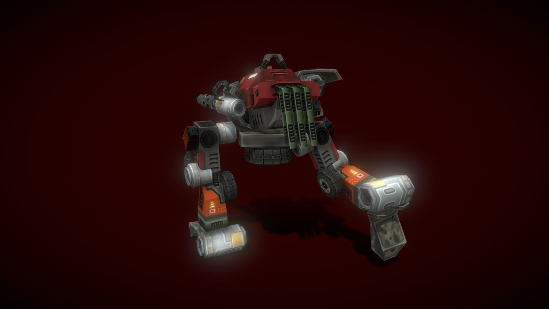 V5 Robot GB Low-poly 3D model_3