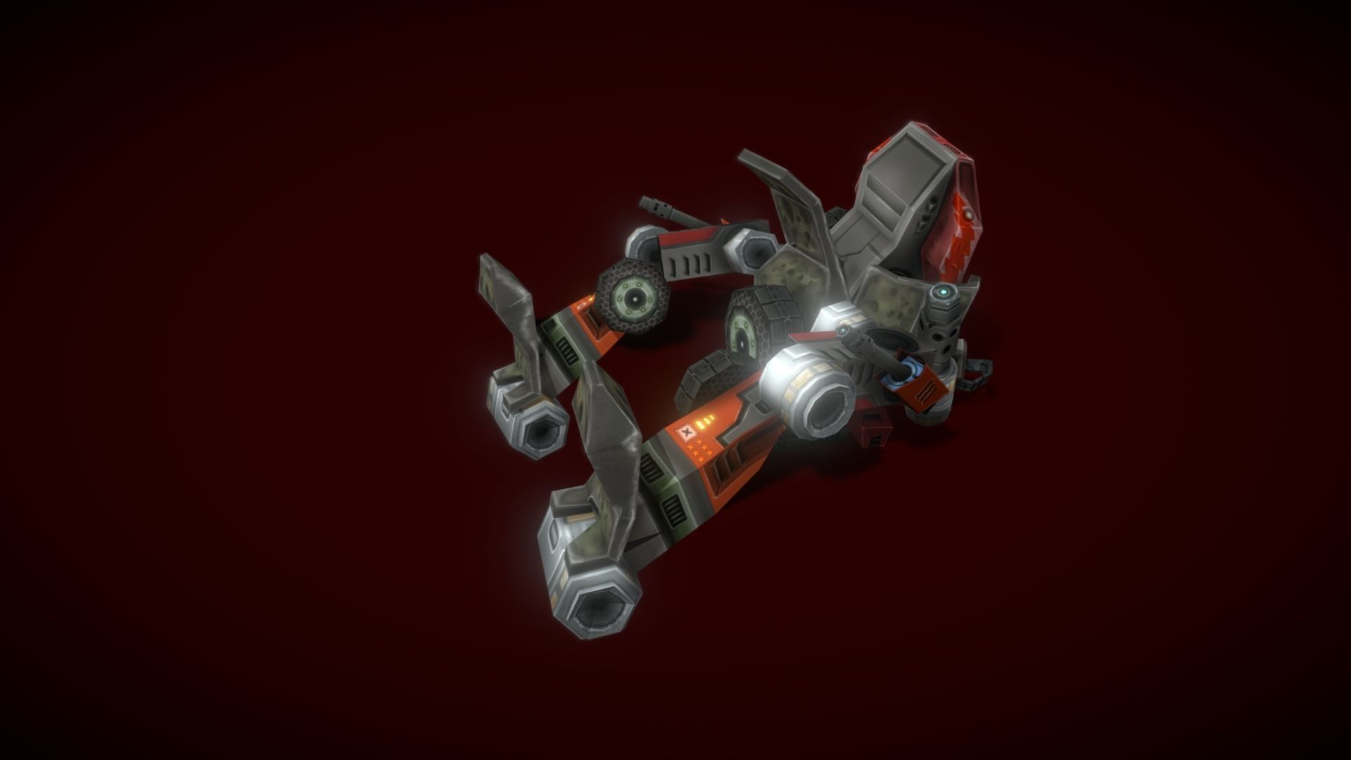 V5 Robot GB Low-poly 3D model_1