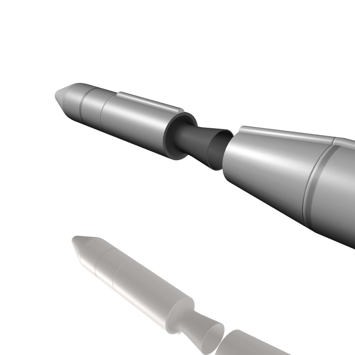 Blue Scout Jr Rocket 3D model_3