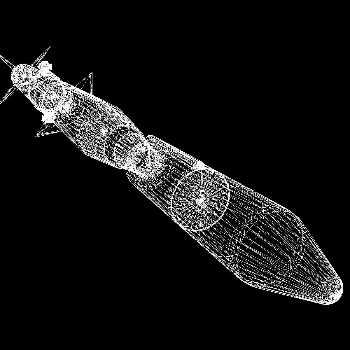 Blue Scout Jr Rocket 3D model_28