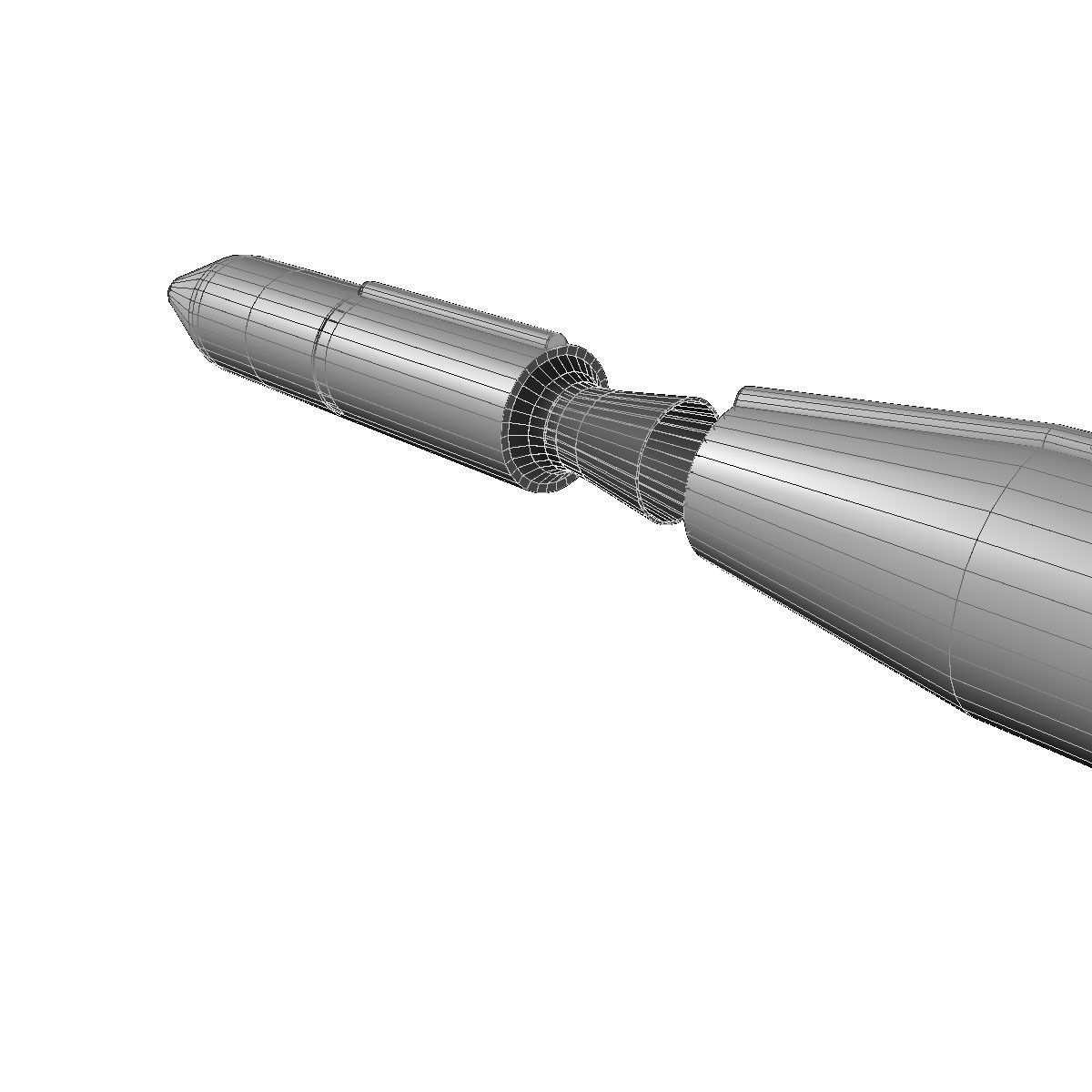 Blue Scout Jr Rocket 3D model_13