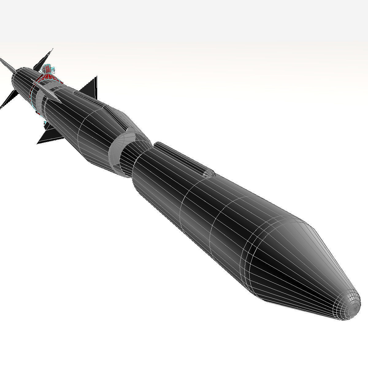 Blue Scout Jr Rocket 3D model_18