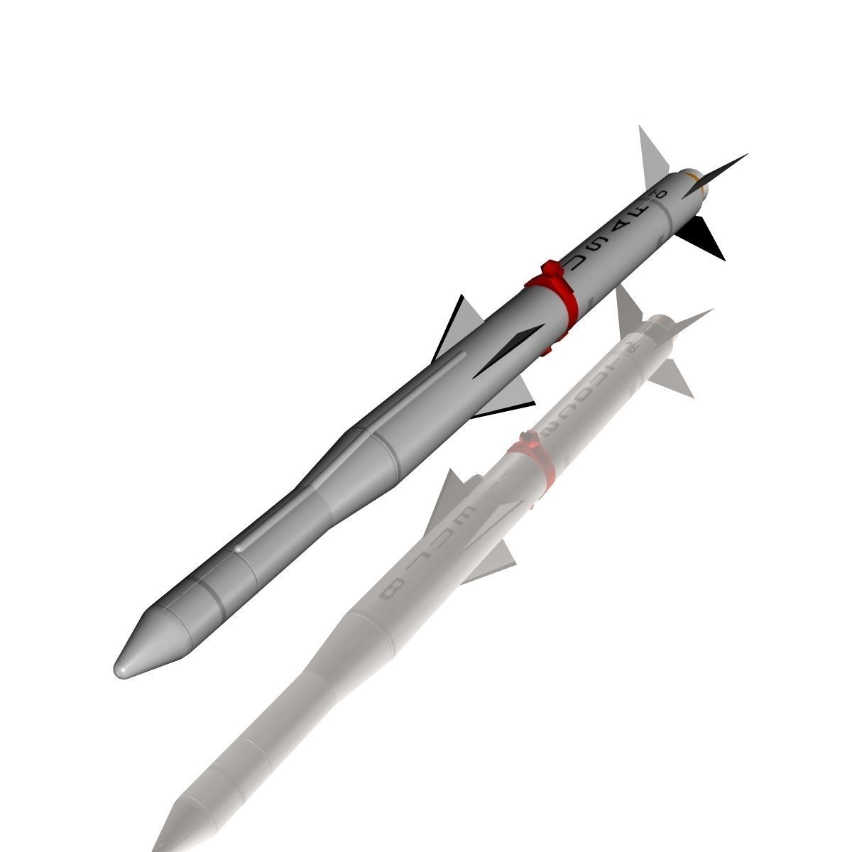 Blue Scout Jr Rocket 3D model_2