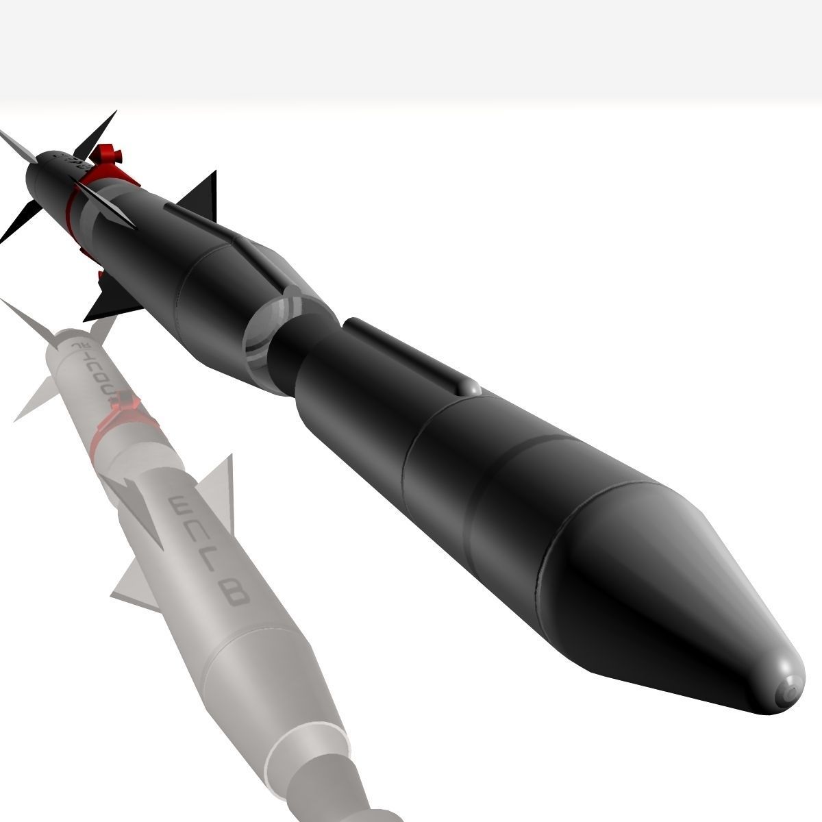Blue Scout Jr Rocket 3D model_8