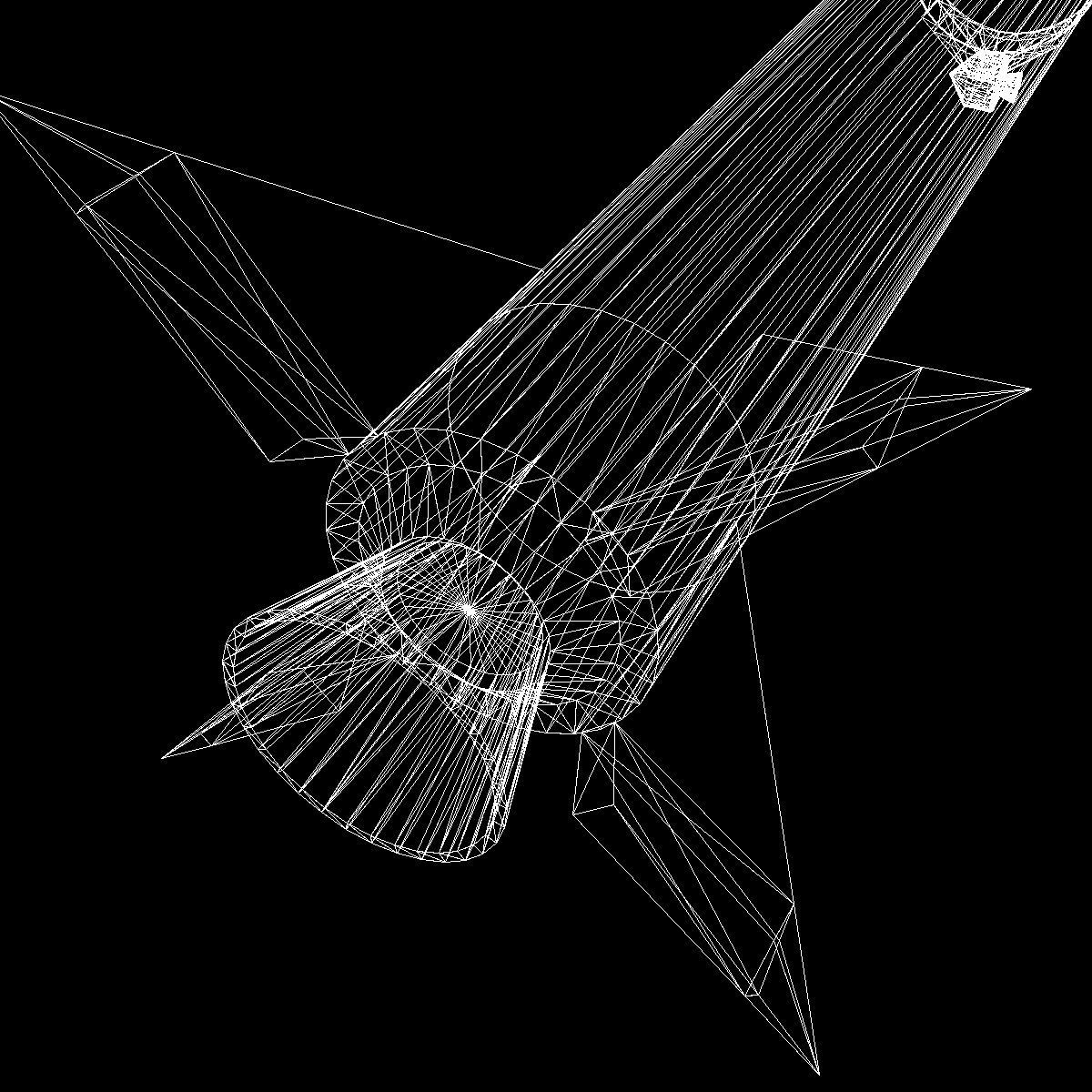 Blue Scout Jr Rocket 3D model_24