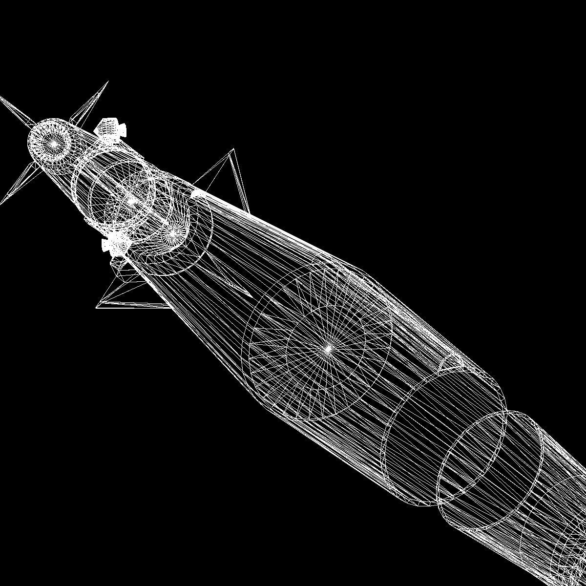 Blue Scout Jr Rocket 3D model_27