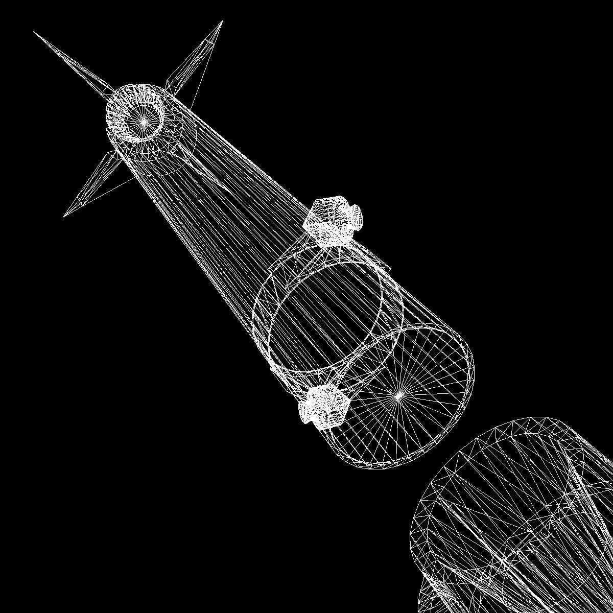 Blue Scout Jr Rocket 3D model_26