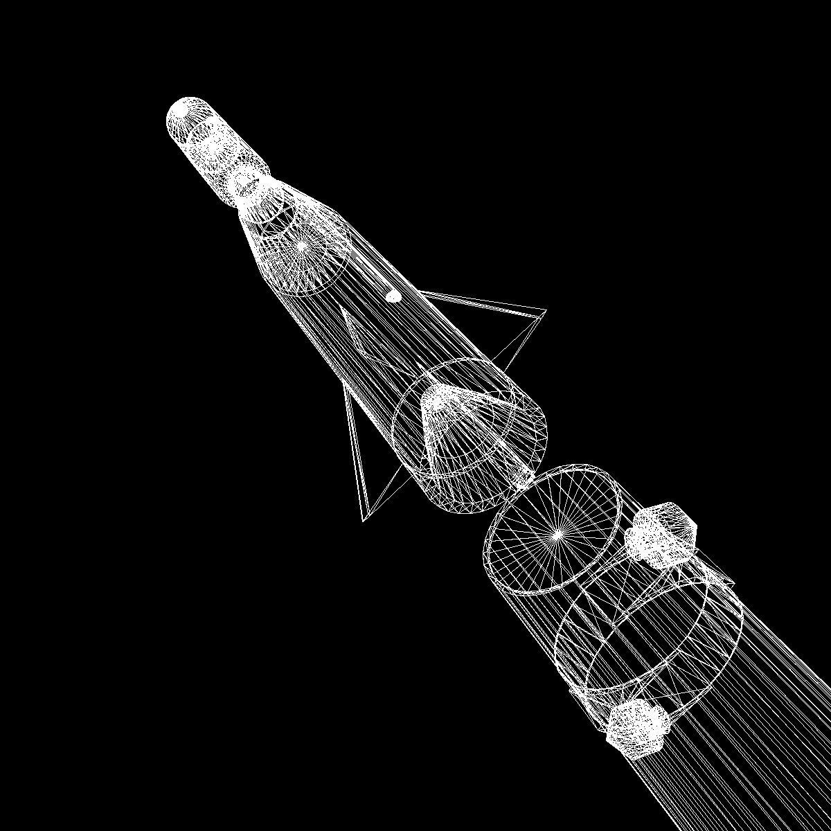 Blue Scout Jr Rocket 3D model_23