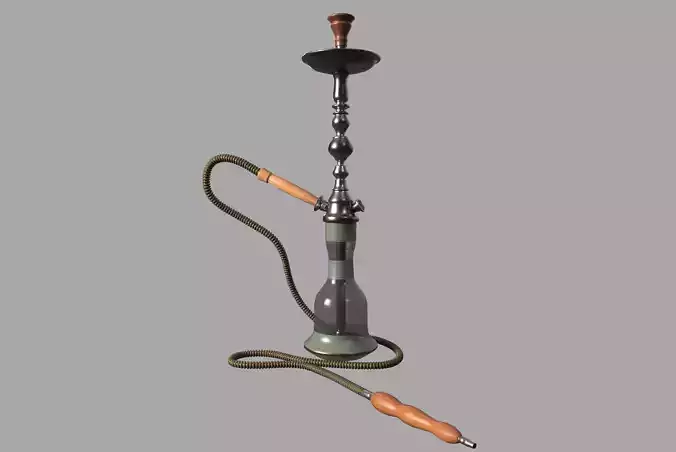 New Hookah lowpoly 3D model