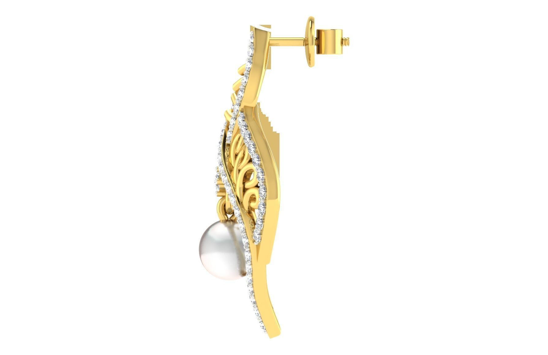 Pendant Earring Set 3dm STL OBJ FBX Render Details 3D print model_6