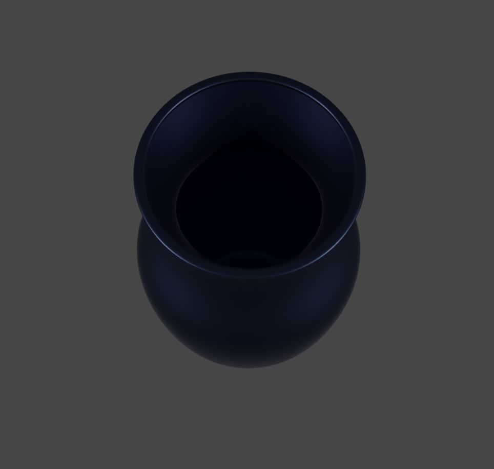 Curved Vase 3D model_4