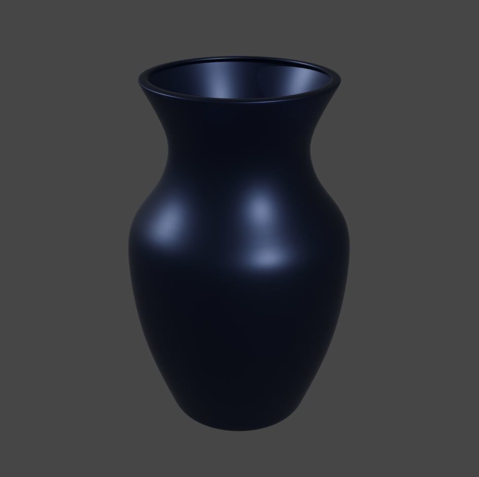 Curved Vase 3D model_2