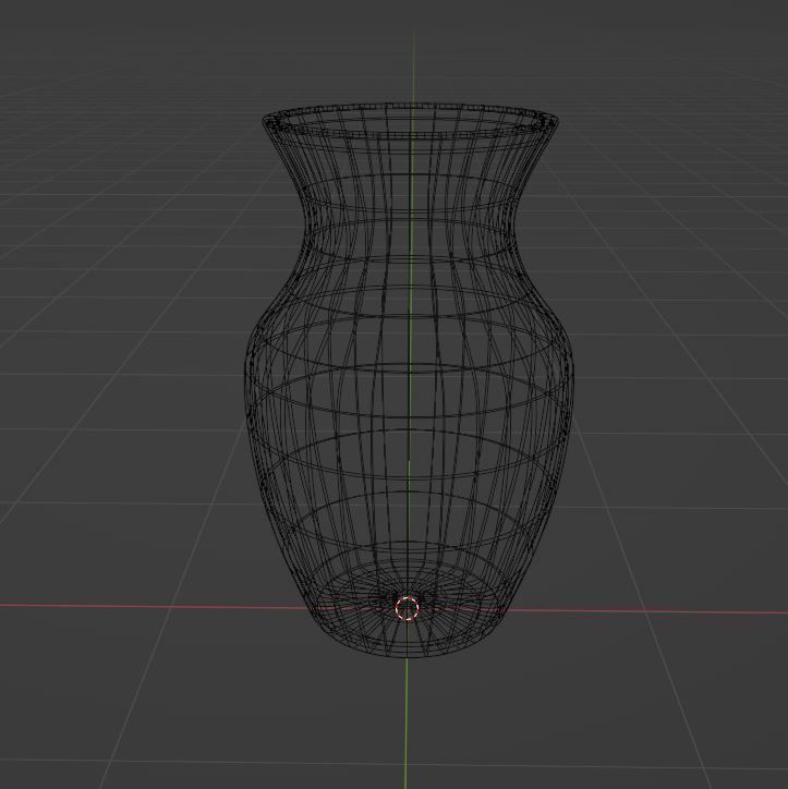 Curved Vase 3D model_5