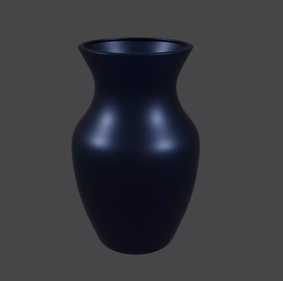 Curved Vase 3D model_0