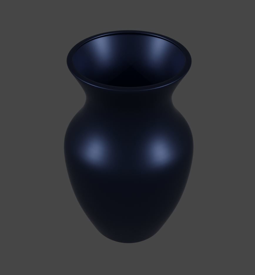 Curved Vase 3D model_3