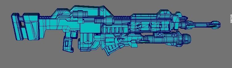 SAZABI KA GRAY GHOST RIFLE 3D print model_2