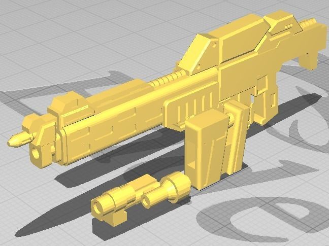 SAZABI KA GRAY GHOST RIFLE 3D print model_6