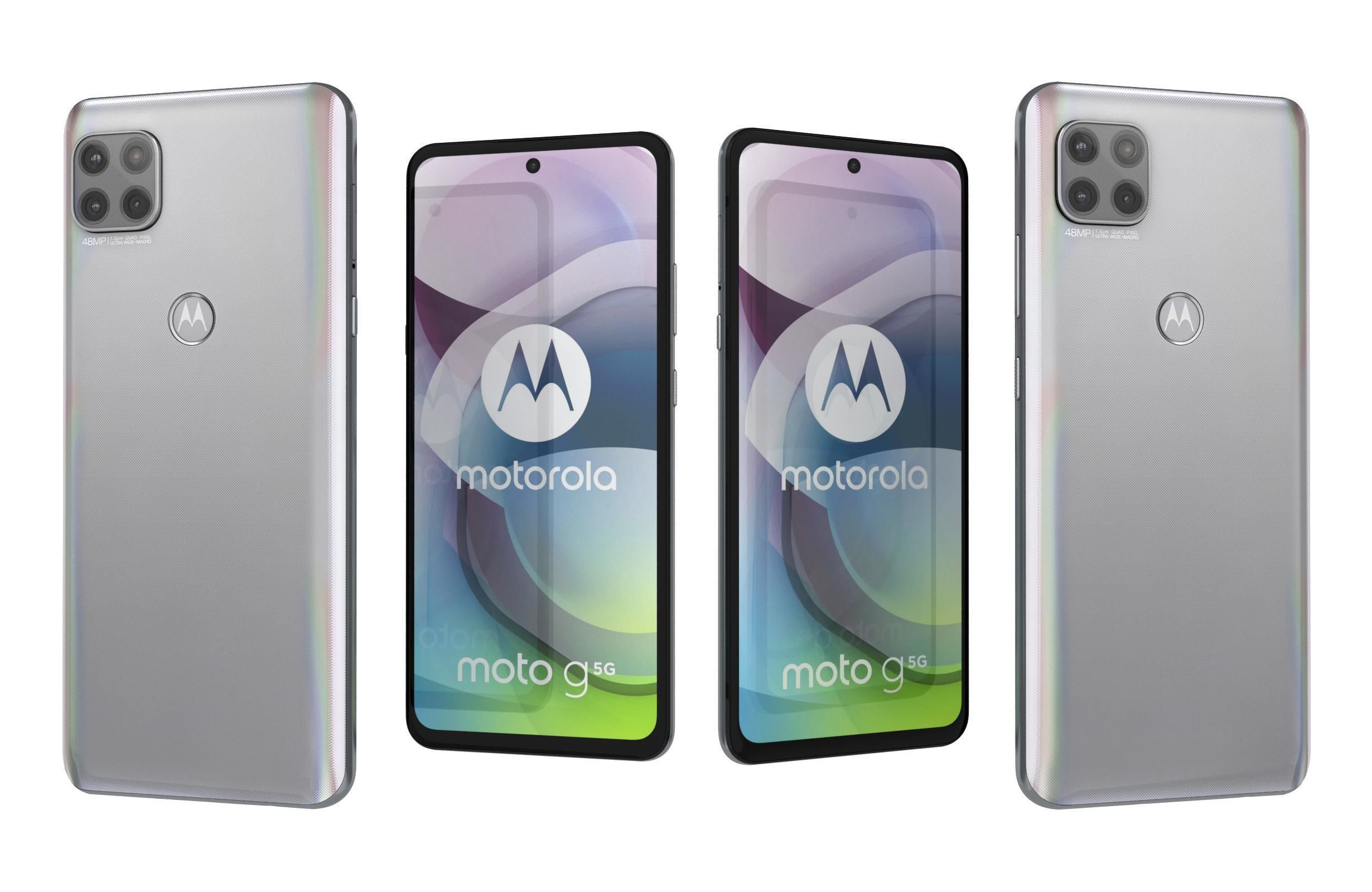 Motorola Moto G 5G Frosted Silver 3D model_3