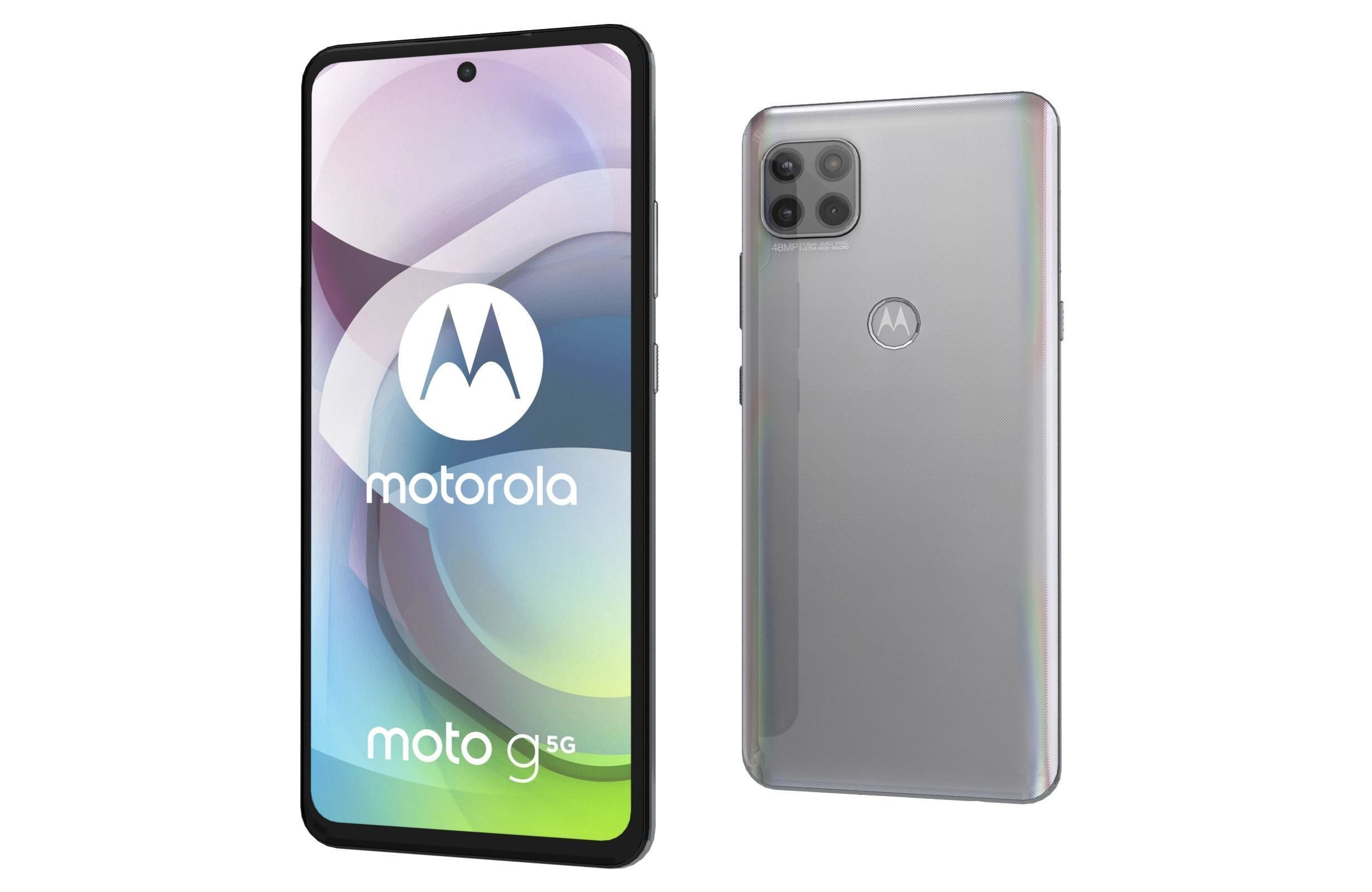 Motorola Moto G 5G Frosted Silver 3D model_6