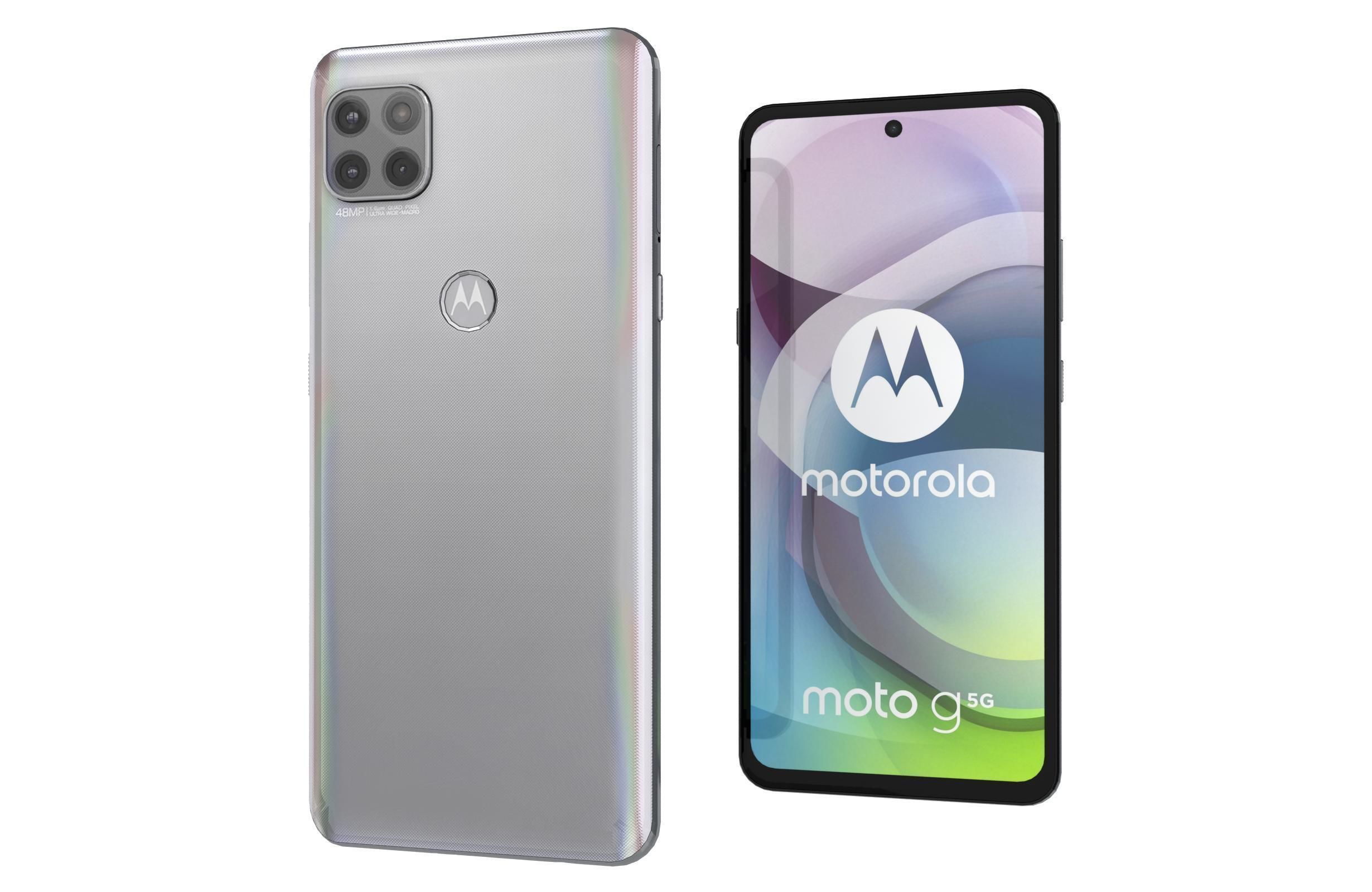 Motorola Moto G 5G Frosted Silver 3D model_9