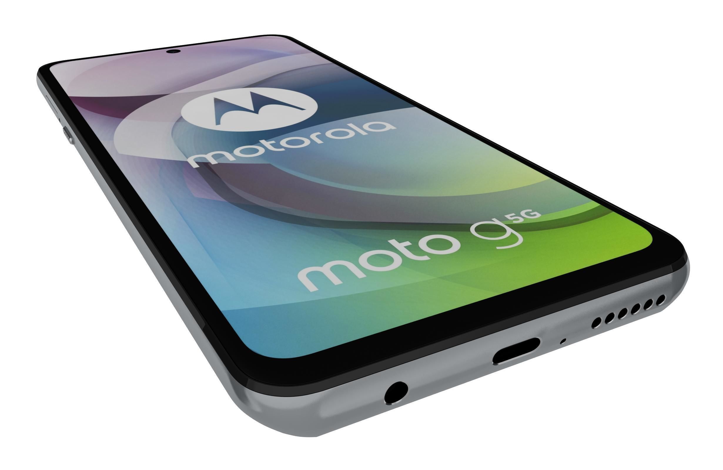 Motorola Moto G 5G Frosted Silver 3D model_10