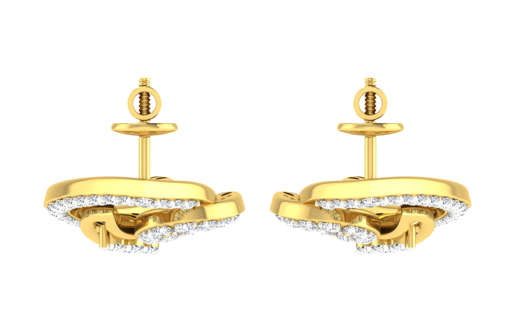 Pendant Earring Set 3dm STL OBJ FBX Render Details 3D print model_8