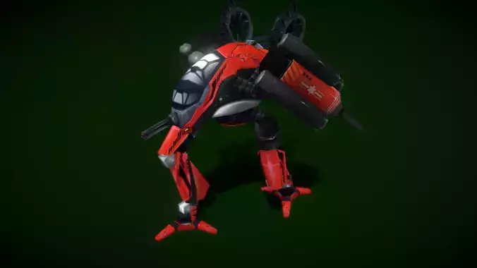 V5 Robots HCL Low-poly 3D model