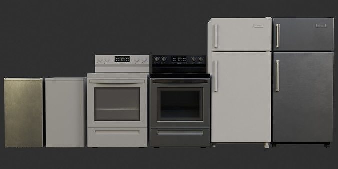 Kitchen Appliances 3D model
