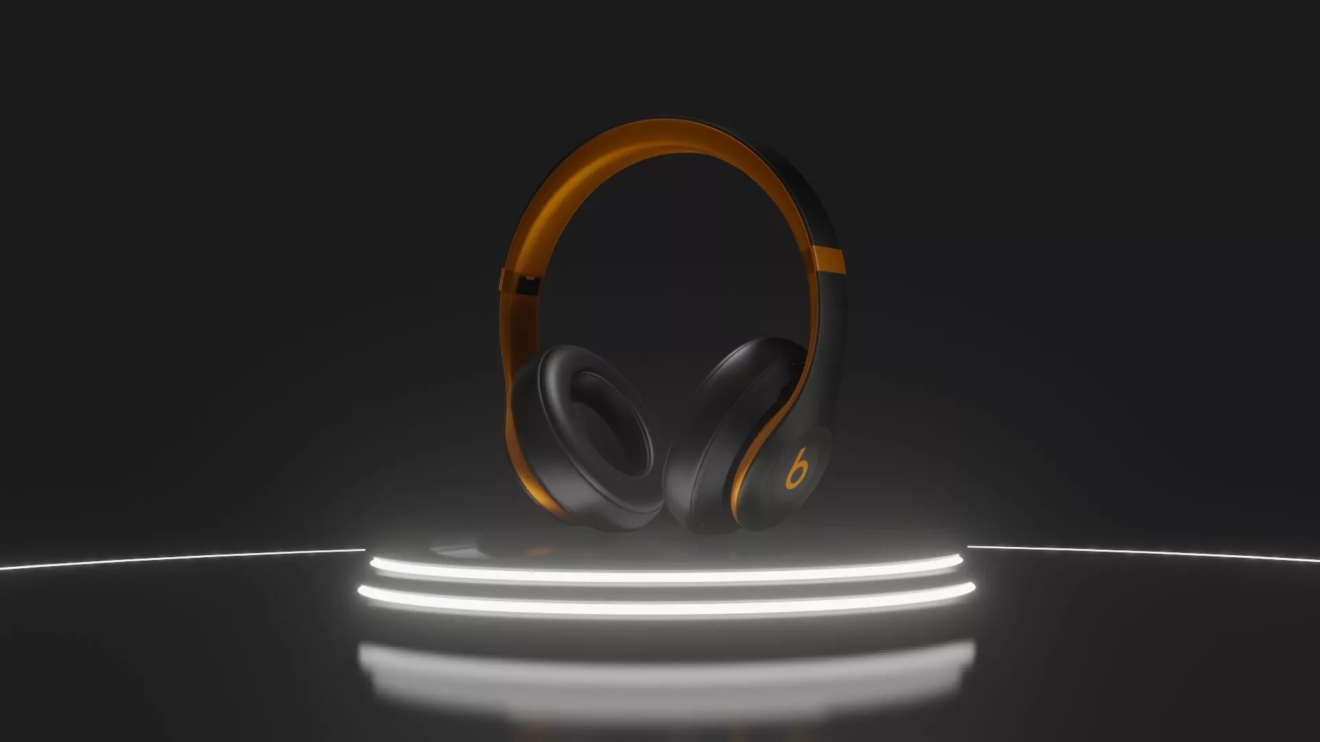 Beats Headset Low-poly 3D model