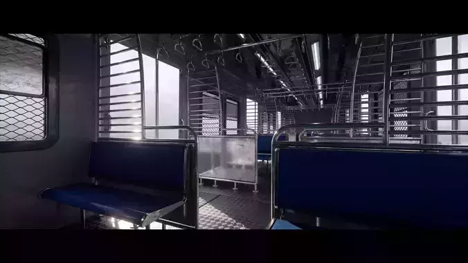 Mumbai Local Train 3D model