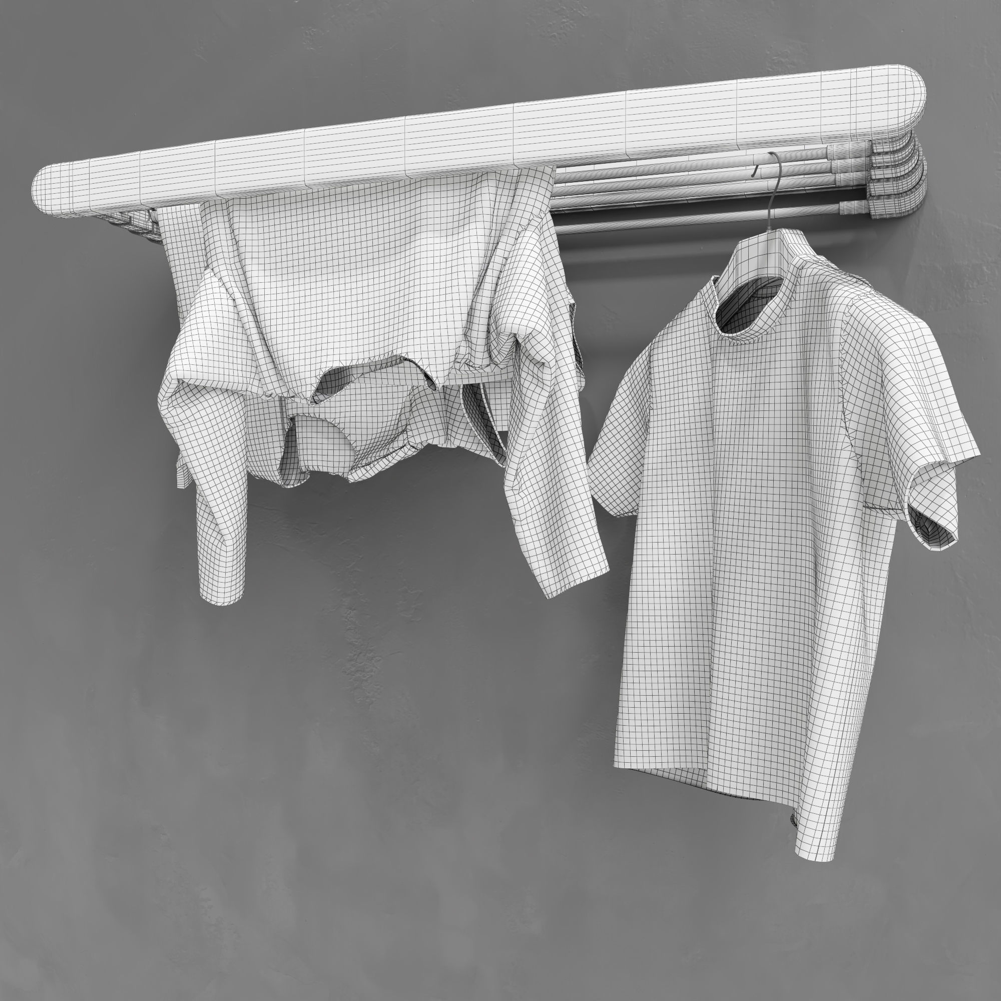 Wardrobe Dryer 3D model_15