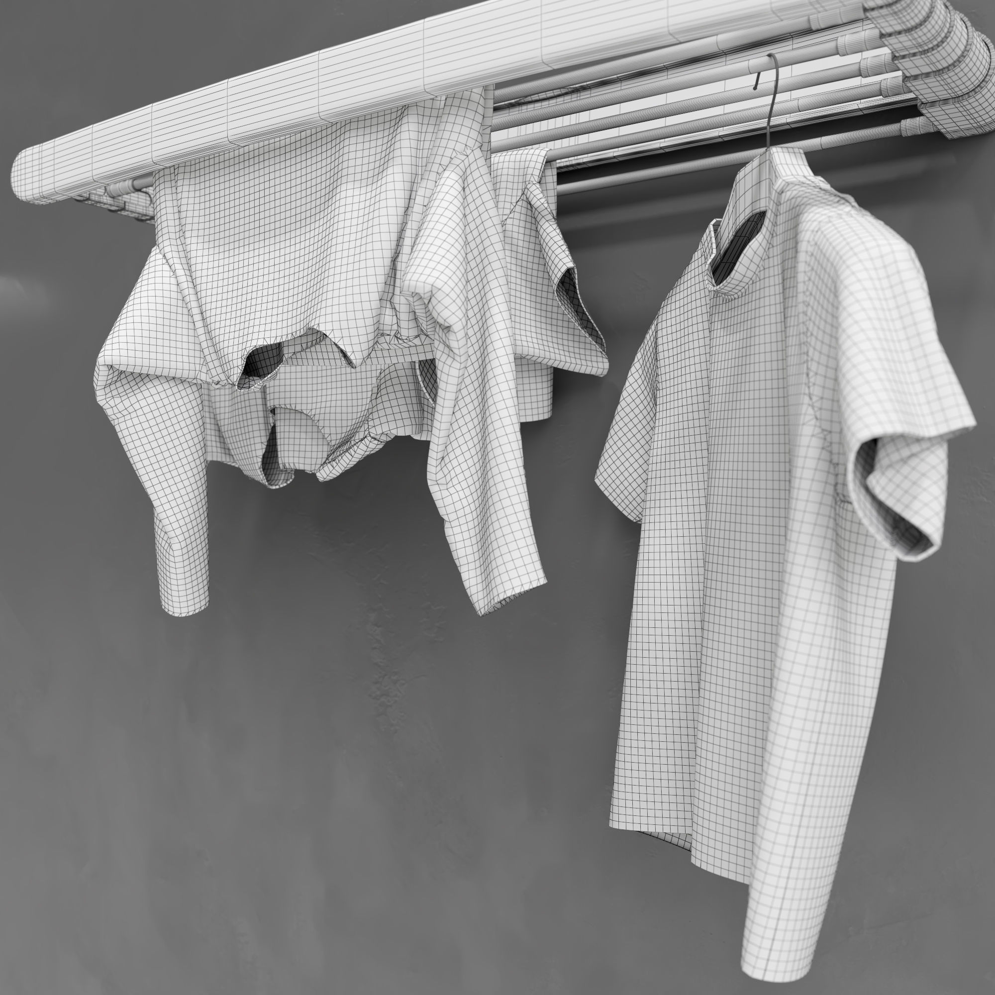 Wardrobe Dryer 3D model_13