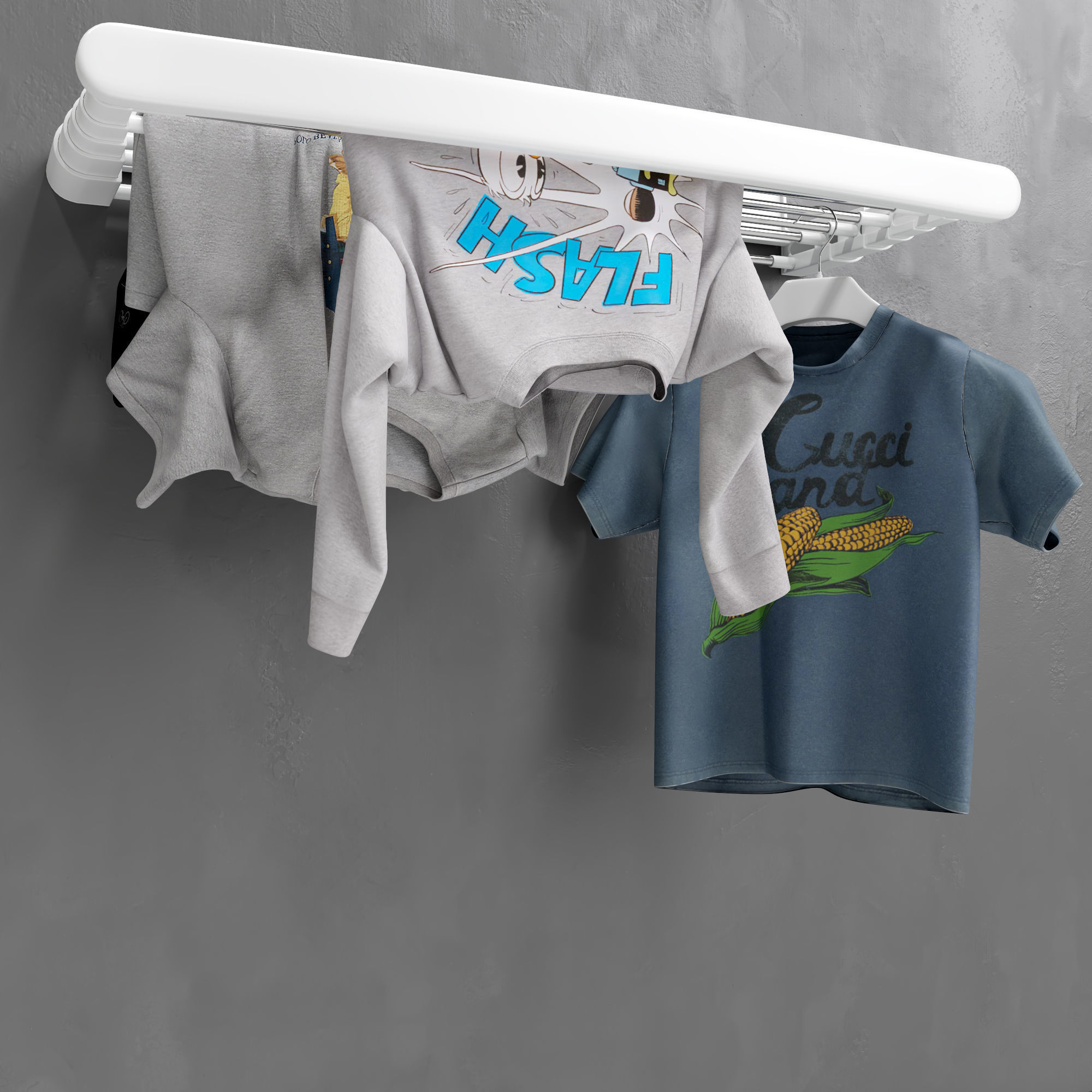 Wardrobe Dryer 3D model_6