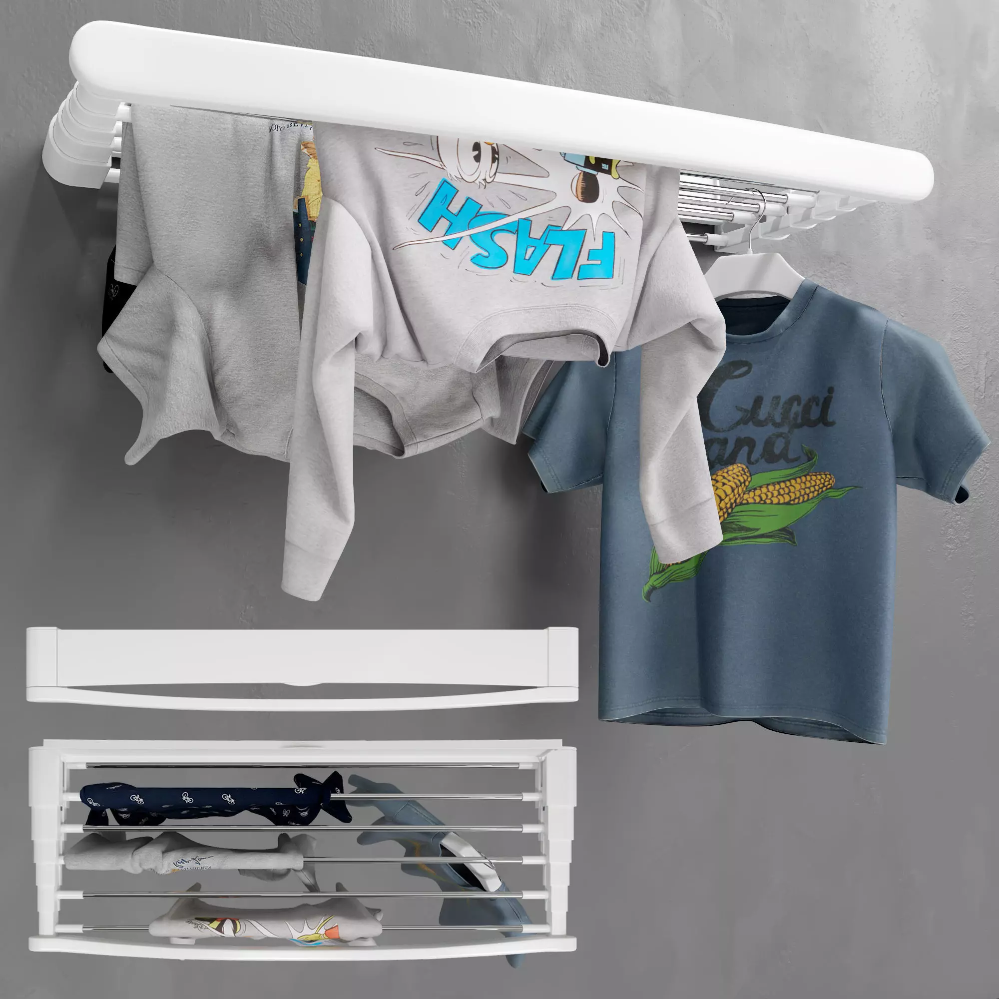 Wardrobe Dryer 3D model_0