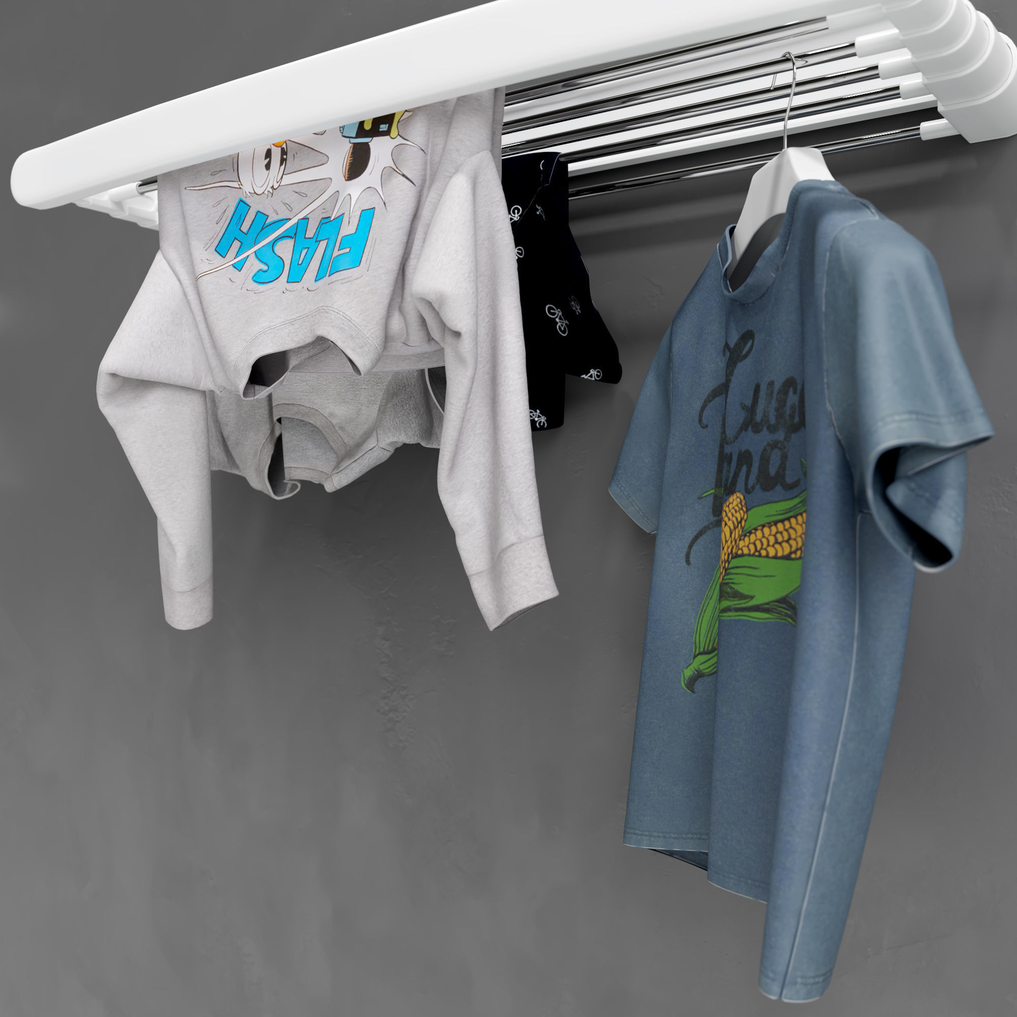 Wardrobe Dryer 3D model_5