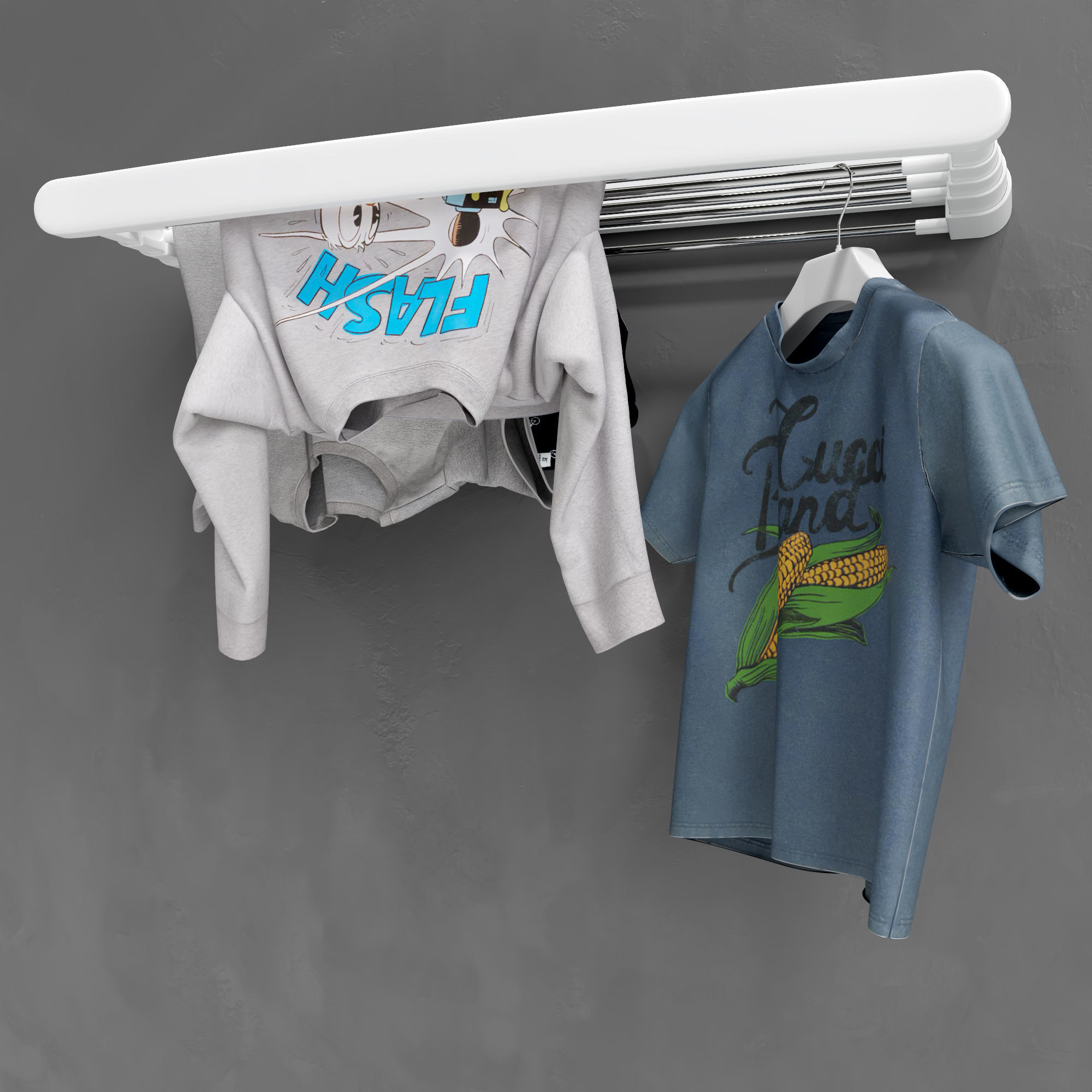 Wardrobe Dryer 3D model_4