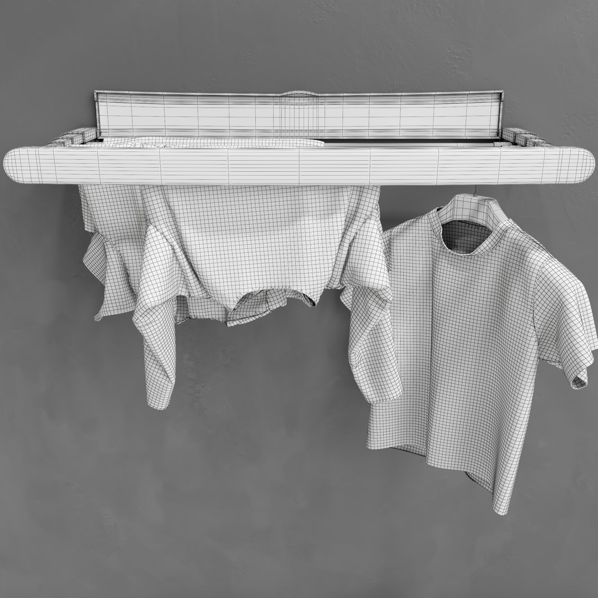 Wardrobe Dryer 3D model_10